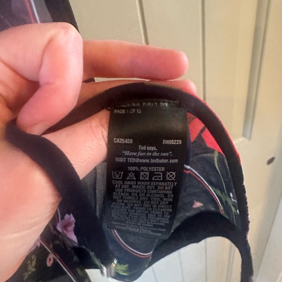 Ted Baker Floral Swim Cover - Picture 7 of 7